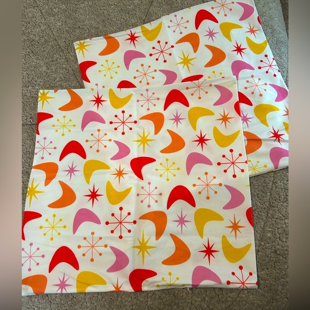 New Retro Throw Pillow Covers (2pk)